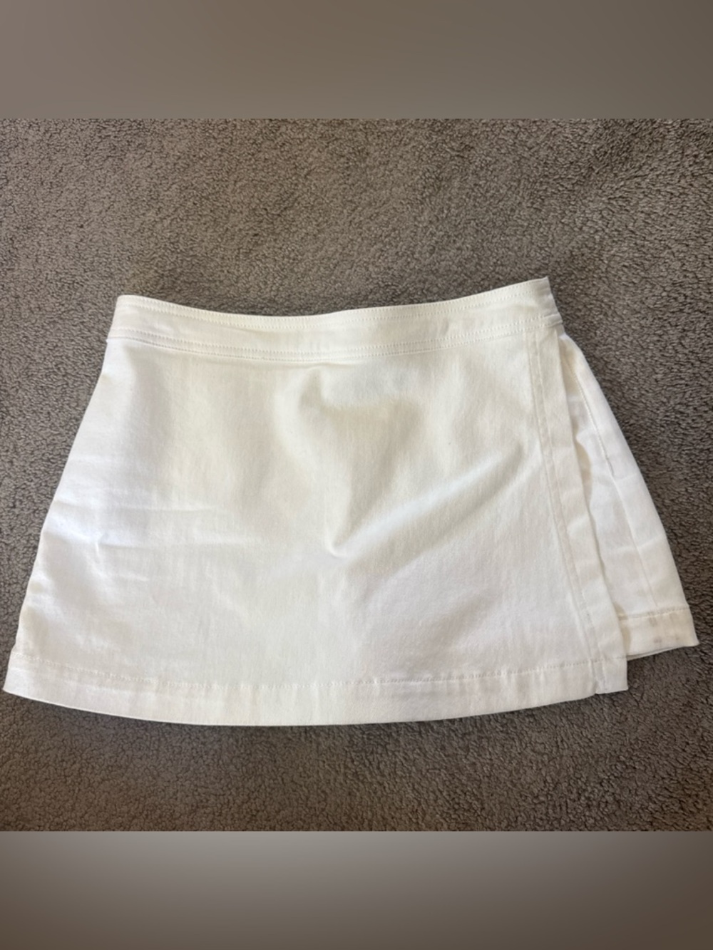 Alice + Olivia White Jean Skort